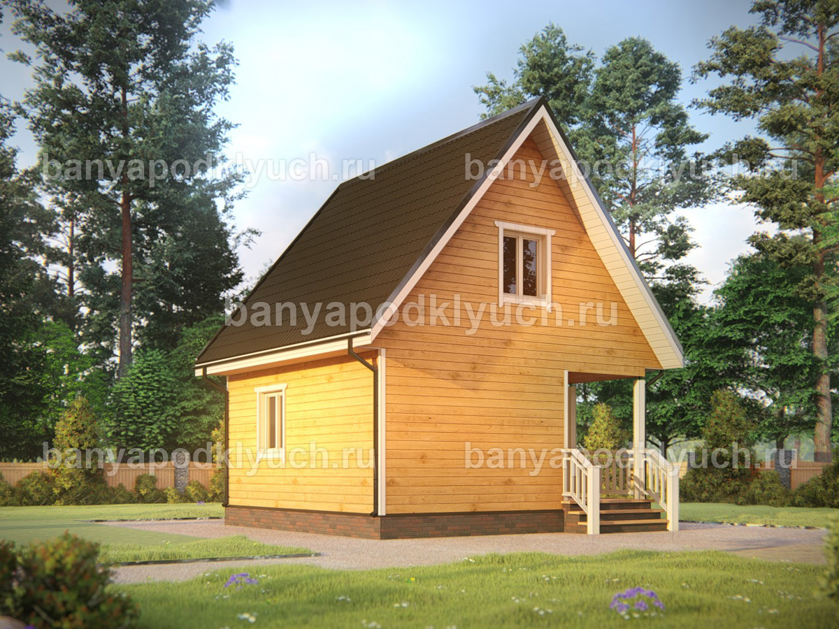 Баня из бруса 6x6 м Баня из бруса 6x6 м